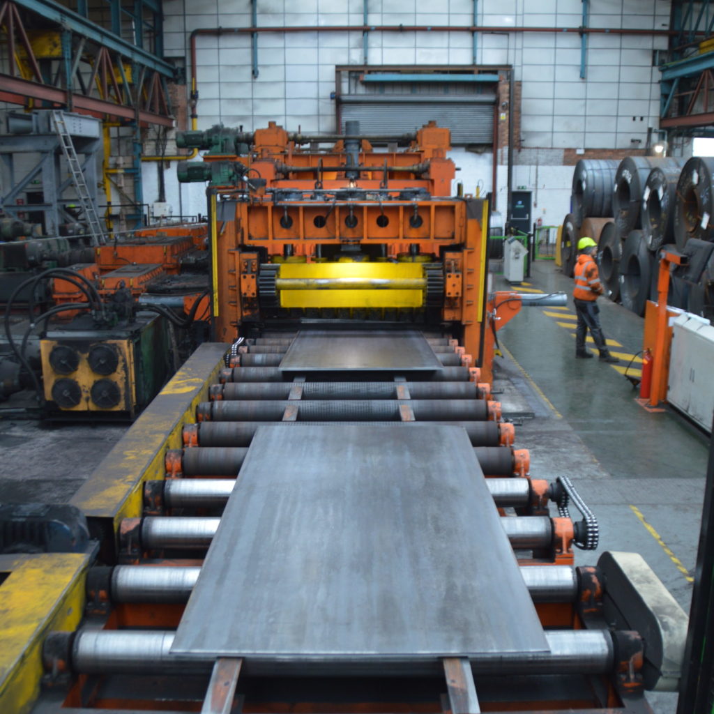 United Steels processing plant manufacturing machinery