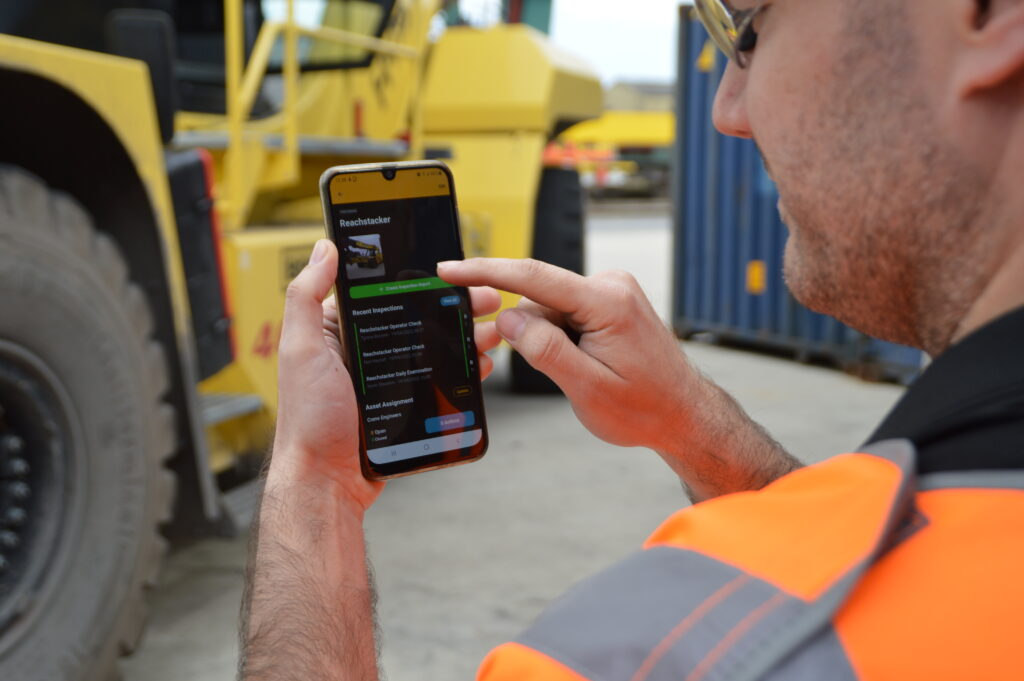 Work Wallet app in use at Freightliner